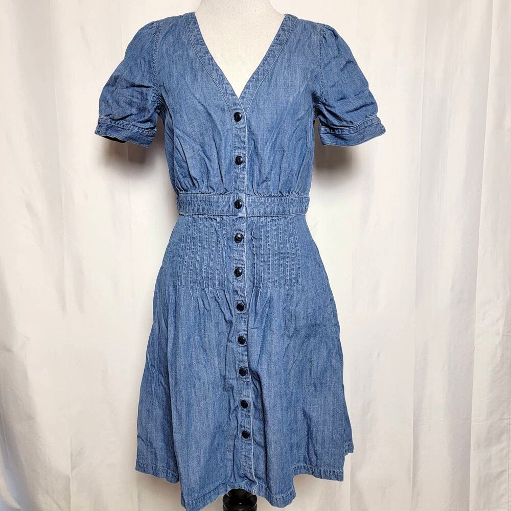 Madewell Denim Button Front Dress SZ 2